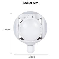 Lámpara De Techo LED 40W E27 Con Hojas Plegables De Fútbol UFO Luz De Lectura De Mesa Para Ambiente AC110V 220V - details 5