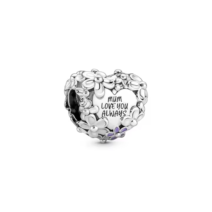 Charm Pandora Corazón Margarita Mamá 791155C01 - 1