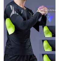 Camiseta De Gimnasio Para Hombre Manga Larga Secado Rápidojersey De Boxeo Verano Pantalones De Compresión Tiras De Leggings Rashguard T-shirt Ajustada - details 8
