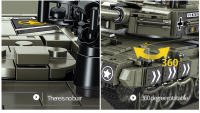 Bloques De Construcción De Tanque De Batalla Principal Merkava MK4 Serie Militar WW2 Para Niños Juguetes Regalos Para Niños De 6 a 12 Años Y Adolescentes - details 17