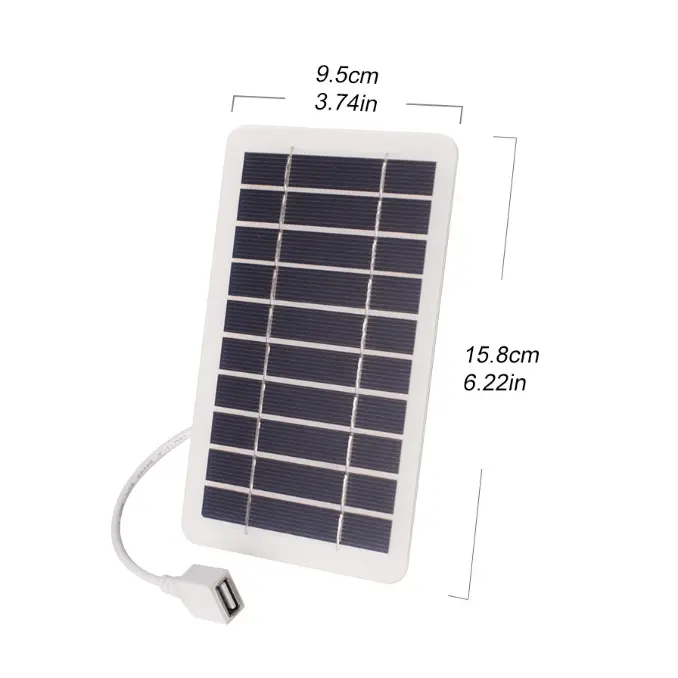 1pc Portable Solar Charger with USB Output for Outdoor Use,, Suitable for Travel and Camping, Mobile Phone Charging, Flashlight, Fan - 1