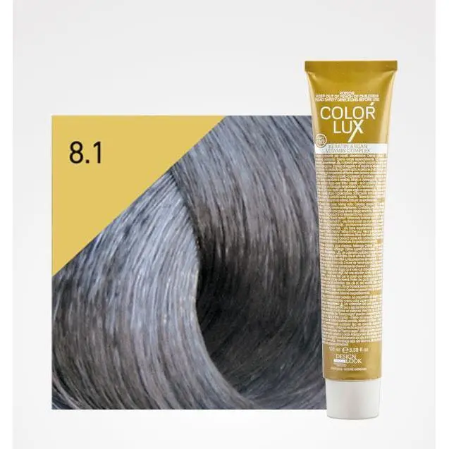 Tinte en Crema Color Lux 100ml: 8.1 Rubio Claro Ceniza - Design Look - 1