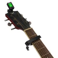 Afinador y cejilla cromático para guitarra-Black-Plástico ABS-Stack CR2032 incluida - details 0