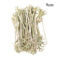 100pcs Palillos De Bambú Desechables Para Cócteles Forks De Fruta Barbecue Decoración De Fiesta Herramienta De Barra Eco-amigable Tamaño 9x0.3x0.3cm - details 7