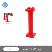 Juguetes DIY Para Niños Y Bebés Bloques De Construcción Grandes Con Vías De Tren Y Semáforos Rojos En Color Negro Accesorios Duplo Para Juego De Construcción - details 8