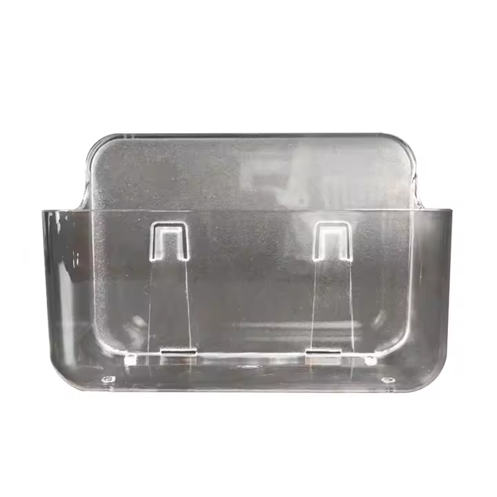 Cesta ducha. Adhesiva. Plástico transparente. - 1