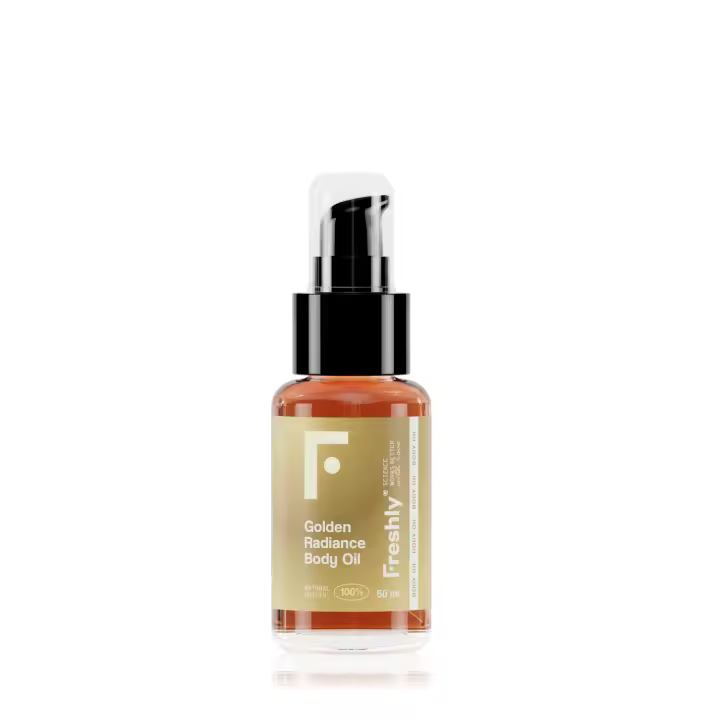 Freshly Cosmetics - Mini aceite corporal tamaño viaje 100% natural Golden Radiance Body Oil - 1