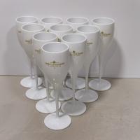 12pcs Veleros De Plástico Para Champagne Vajilla Blanca Para Bebida Adecuados Para Bares Clubes Restaurantes Hogar Fiestas - details 0