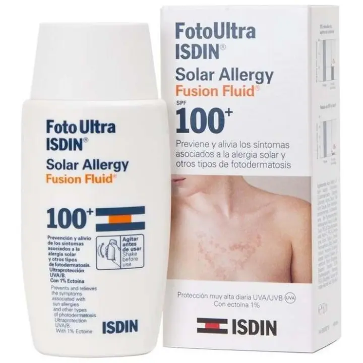 Isdin Fotoultra Solar Allergy Fusion Fluid Spf 100+, 50 Ml - 1