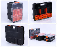 Caja De Almacenamiento De Herramientas Portátil Caja De Partes Plástica Con Múltiples Redes Y Combinación De Tornillos Para Reparación De Garage - details 1
