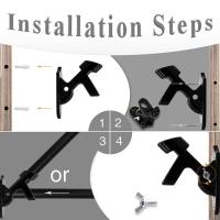 Bandeja De Pabellón Telescopio Montada En La Pared 1PC Soporte De Bandera De Jardín Base De Casa Metálica Resistente Y Impermeable 6 Pies - details 5