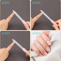 Archito De Uñas De Vidrio Con Mango De Plástico Color Macarón Herramienta De Pulido Para Manicura Archito De Uñas De Vidrio - details 4