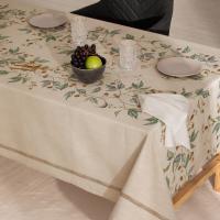 BOHEME - Mantel lino antimanchas estampado Misana Siena - details 1