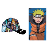 SET GORRA Y TOALLA MICROFIBRA 70*140CM NARUTO - details 5