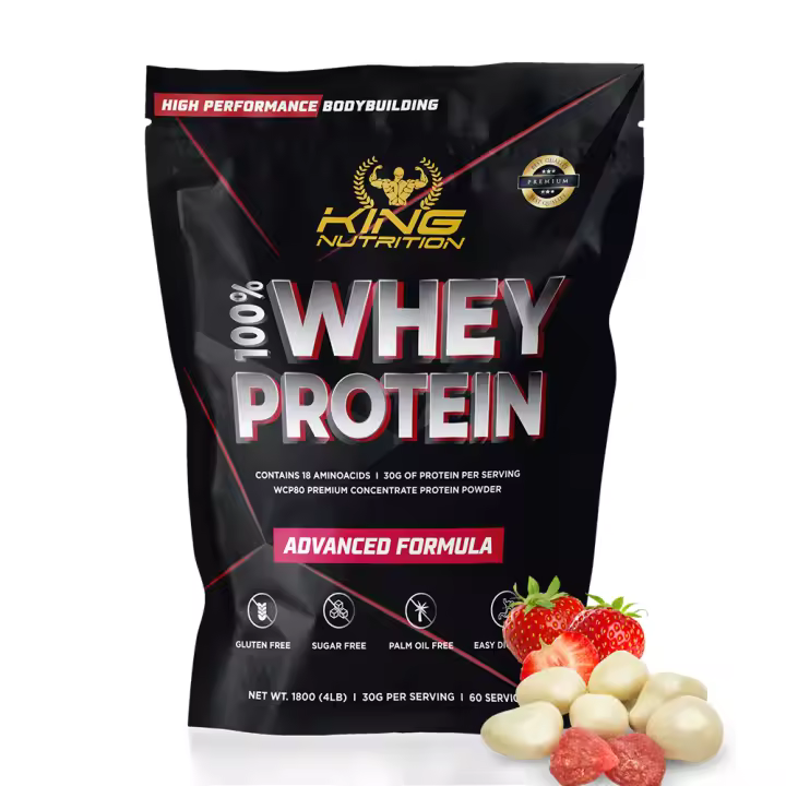 100% Whey Protein 1,8kg King Nutrition Proteina Concentrada. - 1