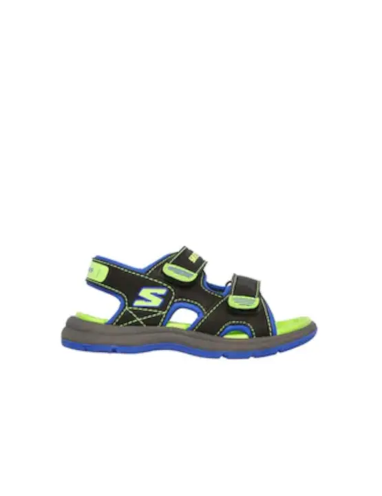 Sandalia Skechers TD Sun Sport Negro/Lima - 1