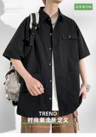 Camisa de Manga Corta para Hombre, Ropa Deportiva de Gran Tamaño 6XL 7XL 8XL 10XL, Informal y Formal, con Bolsillo Suelto, Alta Calidad - details 0