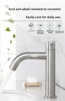 Grifo de Baño Clásico, Mezclador Monomando Lavabo, Grifo de Lavabo para Agua Fría y Caliente, Acero Inoxidable Cepillado,Adecuado para baño dormitorio cocina jardín - details 3
