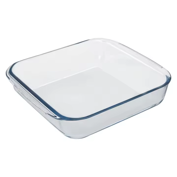Fuente Horno Cristal Borosilicato Cuadrada 1,1L. 20,7x20,7 cm. Ideal Meclas, Ensaladas, Postres, Cocina, Resposteria. Libre BPA - 1