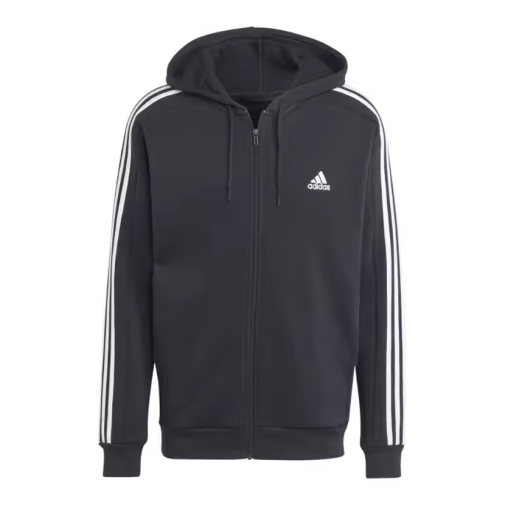 Adidas 3-stripes M IB4029 sweatshirt – Sudadera masculina con las icónicas tres rayas Adidas en las mangas, confeccionada en felpa suave para ofrecer abrigo y confort en cualquier momento del día. - 1