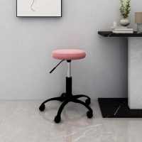 vidaXL Silla de oficina giratoria de terciopelo en color Gris oscuro/Rojo vino tinto/Verde oscuro y más | cómodas modernas ergonómicas para comedor cocina salón hogar - details 4