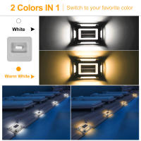 1PC Luz Solar De Piso Rectangular Con 16 LEDs Super Brillantes IP65 Impermeable Para Marcadores De Acceso Y Luz De Escalera Solar Luz De Piso De Pared - details 5