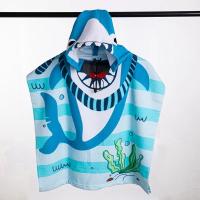 Albornoz con estampado de Dibujos animados para Bebé, toalla de Playa de Unicornio para Niña, Toalla de Baño de Dinosaur Tiburón para Niño, Capa con capucha, toalla, artículo de baño para niños - details 15
