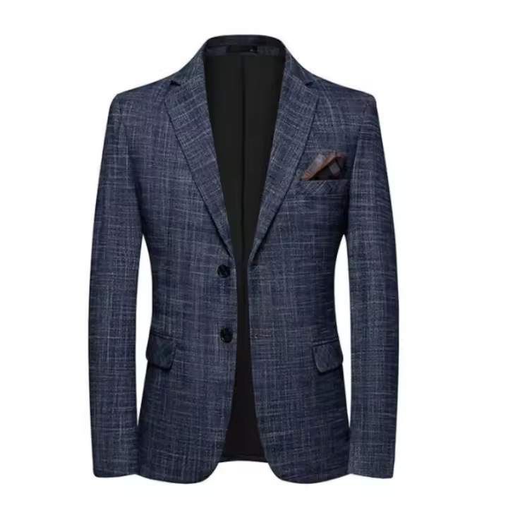 Chaleco De Negocios Casual Para Hombre Estilo Coreano Ajustado De Alta Calidad Moda Todas Las Estaciones Cierre Único Tamaño Regular - 1