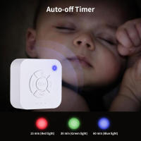 Mini Máquina De Ruidos Blancos Con 9 Sonidos Relajantes Y Luz Respiratoria Timer Carga Type-C Para Bebés Adultos Viajes Soporte Del Sueño - details 9