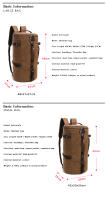 Bolso de viaje de gran capacidad para hombre, mochila de montañismo, bolso de hombro, Cubo de lona, bolso de mano suave, moda - details 2