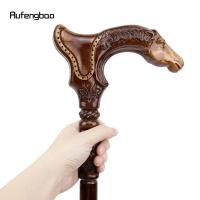 Bastón De Madera Marrón De Caballo Moda Caminante Decorativo Vampire Cospaly Fiesta Mace Varita Halloween Crosier 93cm - details 7