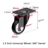 Ruedas De Silla Para Muebles 4pcs Conjunto De Rodillos Negros Para Carro De Plataforma Y Asiento Pesado Accesorio Doméstico - details 9
