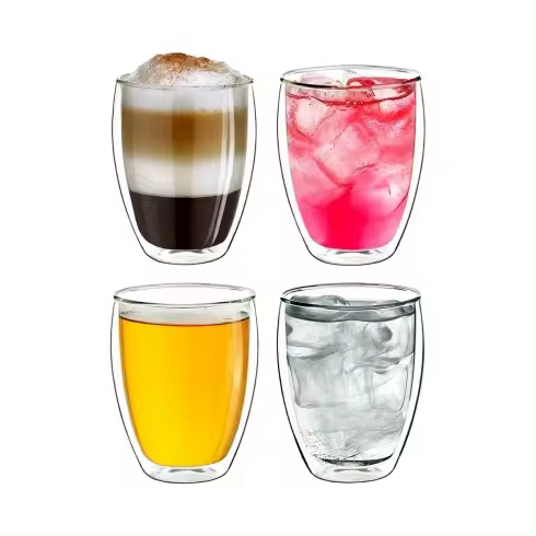 Set 4 Vasos doble Cristal de 250 ml - 1