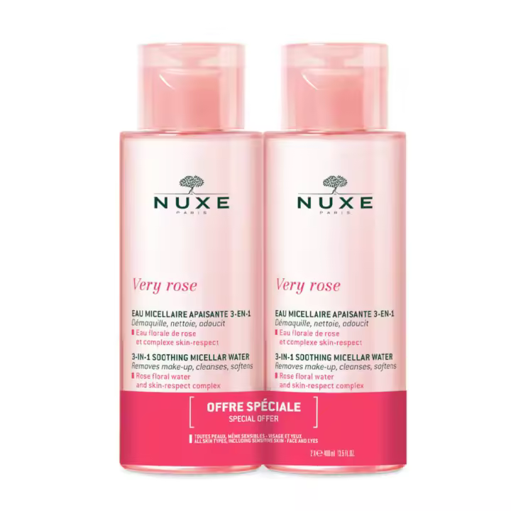 Nuxe Very Rose Agua Micelar 3 En 1 400 ml Duplo - 1