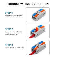 Conectores Eléctricos Universales Rápidos 10Pcs Terminales De Bloque De Conexión Compactas Para Cableado Doméstico Push-in - details 1