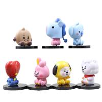 Set De 7 Figuras Interactivas BT21 Kawaii Decoraciones Funcionales Para Niñas Regalo De Fiestas Creativo Y Enganchador - details 7