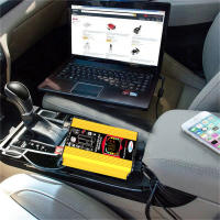 Inversor De Coche Inteligente 6000W Dual USB Poder Inteligente Inversor DC 12V a AC 110V 220V Con Pantalla LCD Para iPad Teléfono - details 8