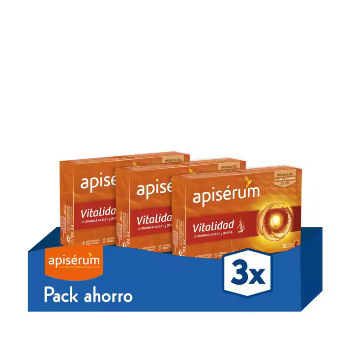 Apiserum Vitalidad 30 Cápsulas - pack x3 - 1