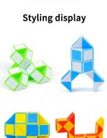 Regla Mágica Mini Serpiente 24 Puzzle Cubo Plegable Juguete Educativo Para Niños Desafío Cerebral Regalo De Fiesta - details 8