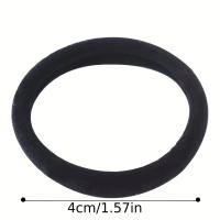 50/100pcs Cinturones Para El Cabello Negros Elásticos Para Mujeres Y Niñas Amarre De Pelo Para Moño Accesorio De Scrunchies - details 7