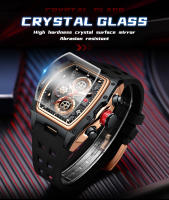 Reloj De Cuarzo MINI FOCUS Para Hombres Multifuncional De Lujo Casual Resistente Al Agua Cronógrafo De Pulsera Con Correa De Silicona 0473G - details 6