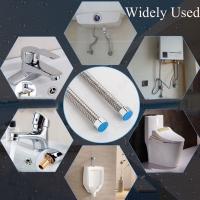 G1/2" Tubo De Ducha De Acero Inoxidable Para Baño Extensión De Agua De Ducha Accesorios De Tubo De Plomería Tipo De Plomería - details 1