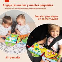 Juguete Educativo Montessori Para Niños Pequeños Tablero Ocupado De Granja Juguete Sensorial Y De Historia De Animales Quieto Y De Feltro - details 4
