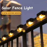 4 Pack Luz De Escalera Solar LED Impermeable Para Jardín Exterior Teraza Protector De Pasaje Nocturno Luz De Frontera Moderna - details 4