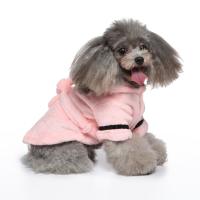 Bata De Baño Para Perros Con Gorro Ropa De Dormir Suave Para Mascotas Calienta Y Seca El Pelaje Ideal Para Perros Y Gatos Pequeños - details 9