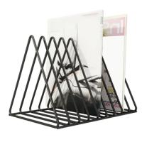 Estante De Almacenamiento Para Libros Y Revistas En Negro Organizador De Escritorio Para Estudiantes Y Vinyl Records Soporte De Acero Para Revistas Y Magazines - details 5