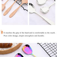 Juego De 3 Piezas De Cuchara De Acero Inoxidable Para Servicio En La Mesa Grande Espadilla De Arroz Mano Larga Gadget De Cocina Para El Hogar - details 7