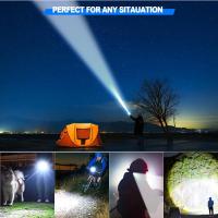 Linterna Táctica Recargable LED Super Brillante Portátil Con Alta Potencia Y Rango Largo Para Camping Y Emergencias Exterior - details 7