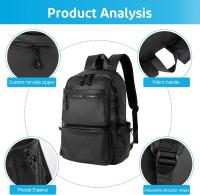 Mochila para hombre de 15,6 pulgadas, mochila de viaje, bolso informal para computadora, bolso escolar para estudiantes de tendencia de moda de estilo coreano, bolso para computadora - details 3