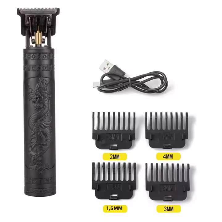 T9 Máquina De Pelacabelos Eléctrica De Alta Gama Silenciosa Para Barba Y Cabeza Corte Preciso Batería De Larga Duración Regalo Para Novio - 1
